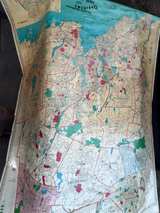 Vintage Hearne Brothers New Haven CT Trading Area Wall Map 50x68 Laminated - Image 6