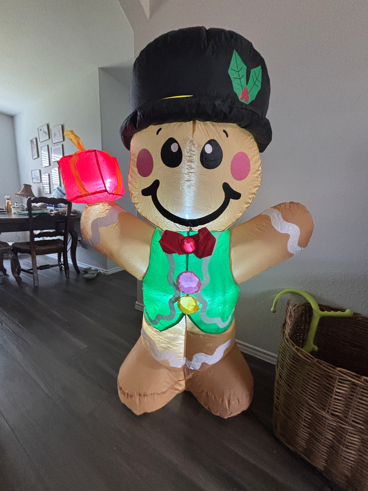 Inflatable Gingerbread Man Decoration