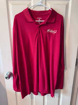 Antigua Budweiser Long Sleeve Polo Shirt XXL - Image 1