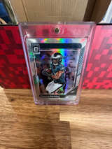 2024 Panini Donruss Optic Saquon Barkley Silver Prizm Holo Eagles Card - Image 1