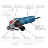 Bosch GWX10-50P 5-In. X-LOCK 10-Amp Paddle Switch Angle Grinder - Image 3