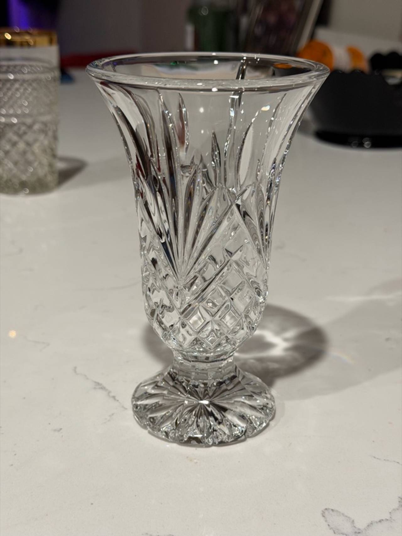 Waterford Crystal Marquis Glendale Footed Vase