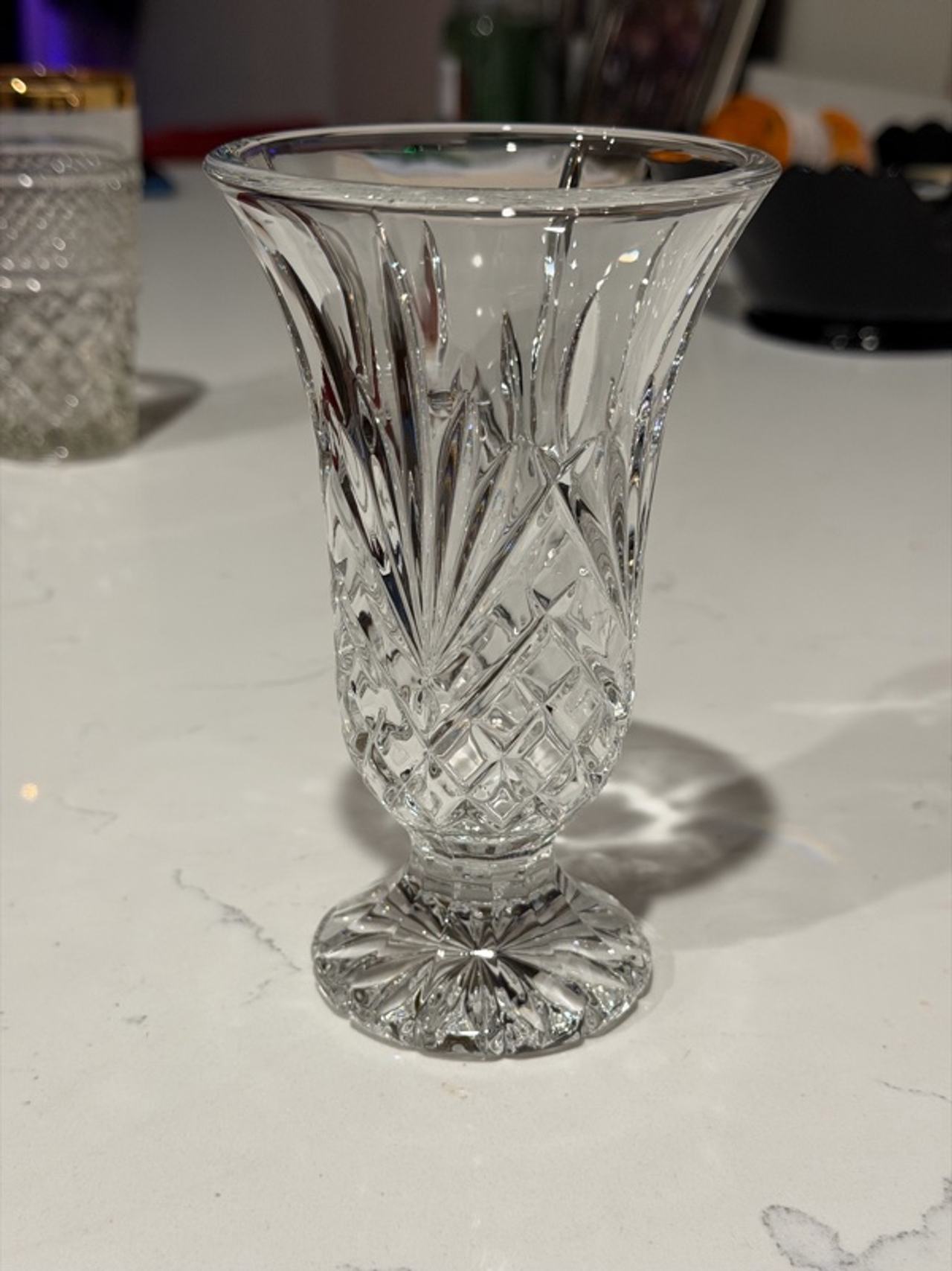 Waterford Crystal Marquis Glendale Footed Vase