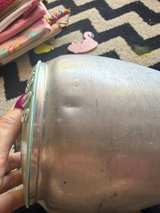 Rare Turquoise Kromex Spun Aluminum Canister Set MCM - Image 2