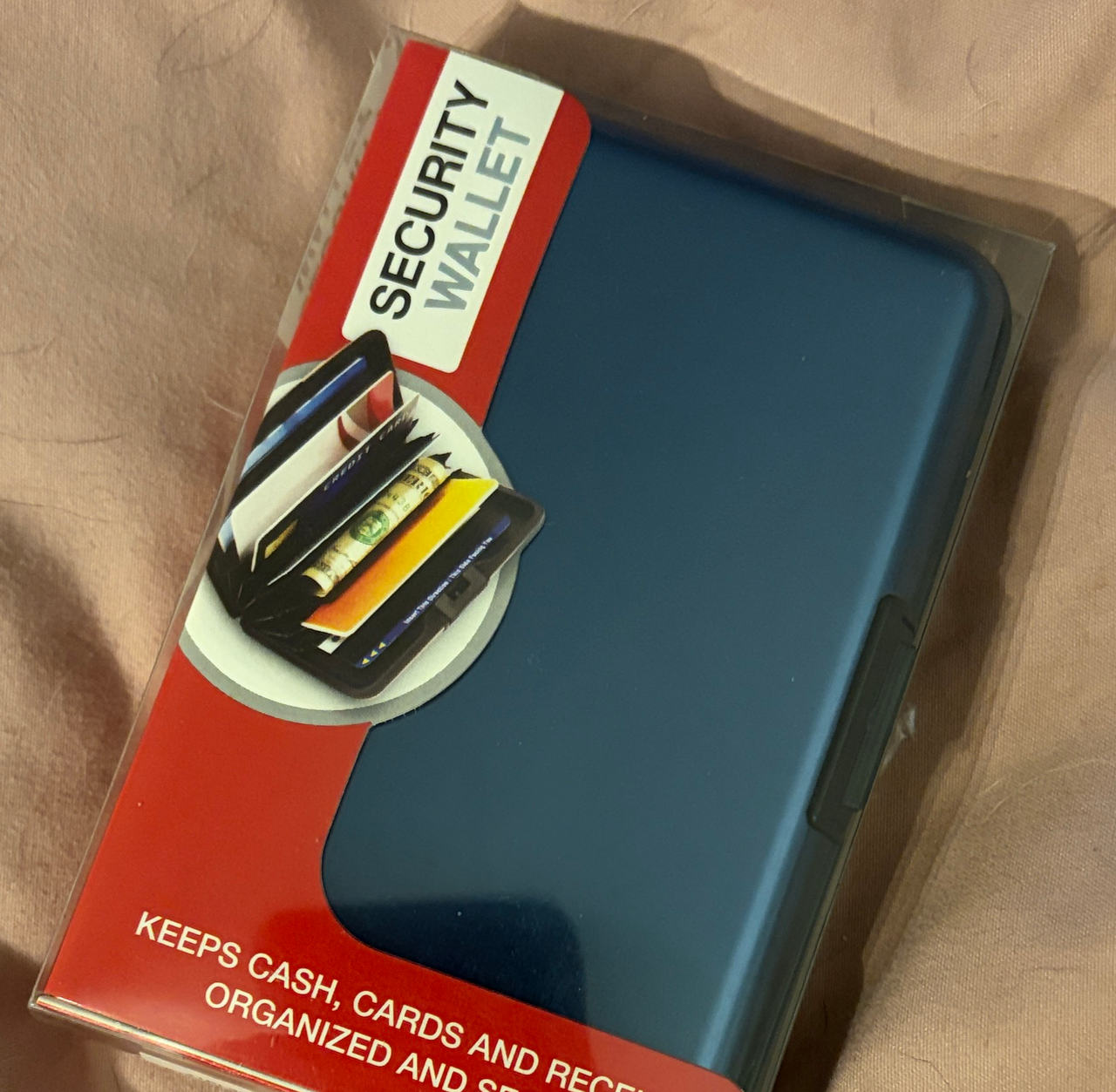 Aluma Wallet Security Wallet - Blue - New!!