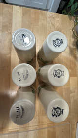 6 Antique Franciscan Desert Rose Ceramic Tumblers - Image 2