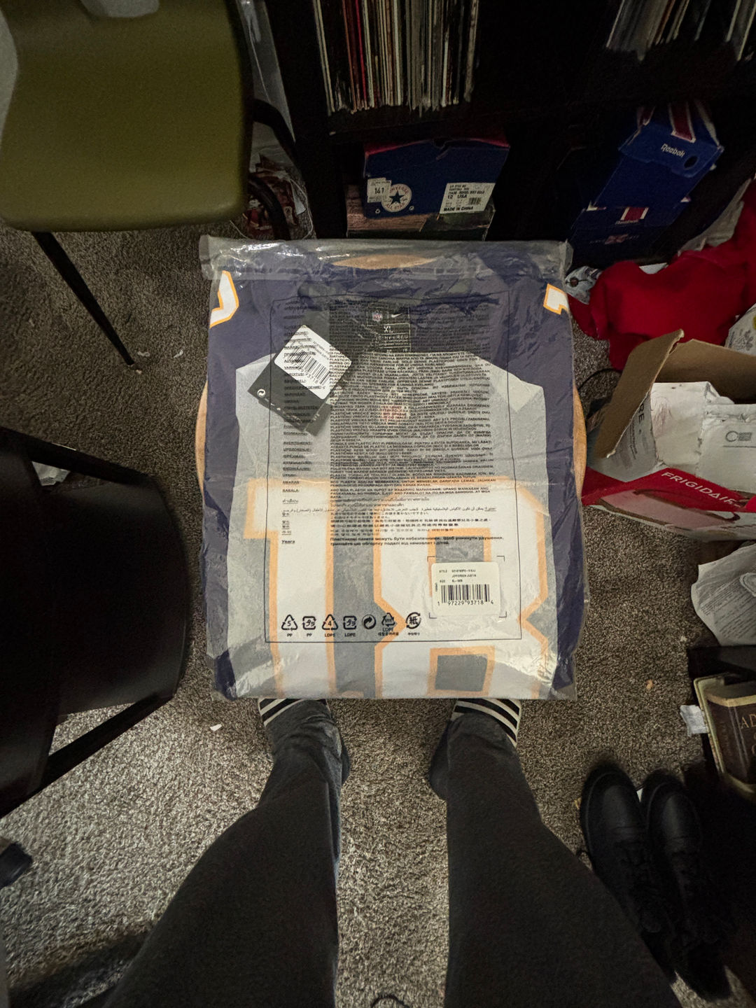 NFL Minnesota Vikings Justin Jefferson Jersey XL Purple 