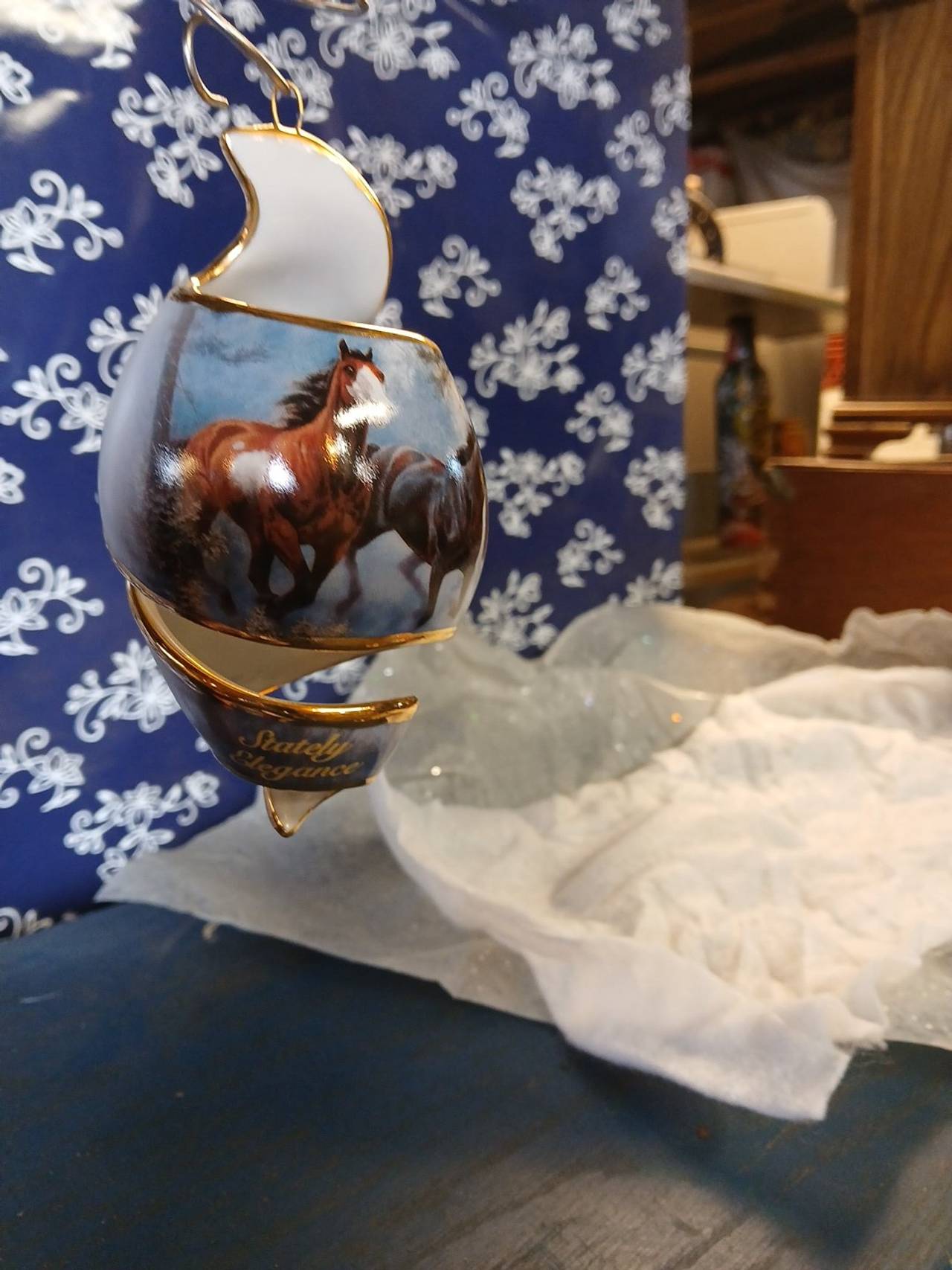 Bradford Editions Stately Elegance Horse Ornament