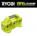 RYOBI ONE+ 18V 6-Port Fast Charger - Image 1