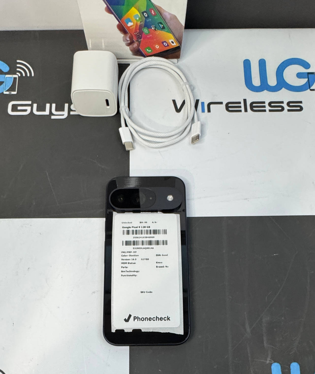 Google Pixel 9 128GB Obsidian Fully Unlocked (Excellent Condition) with 99% BH