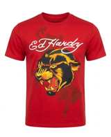 Ed Hardy Red Panther Graphic T-Shirt sz Large - Image 2