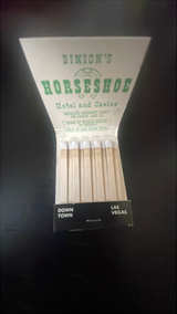 Binion's Horseshoe Matchbook - Image 3