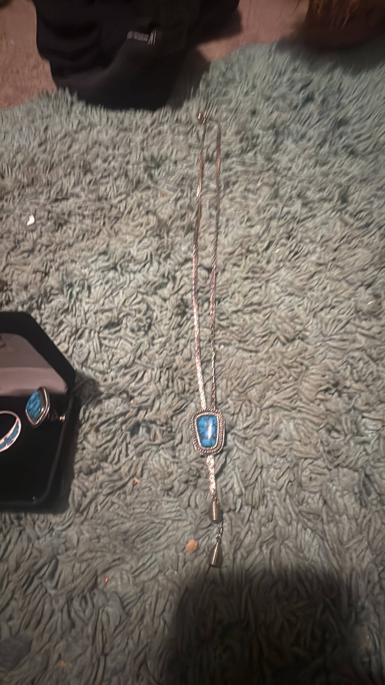 Vintage Turquoise Bolo Tie