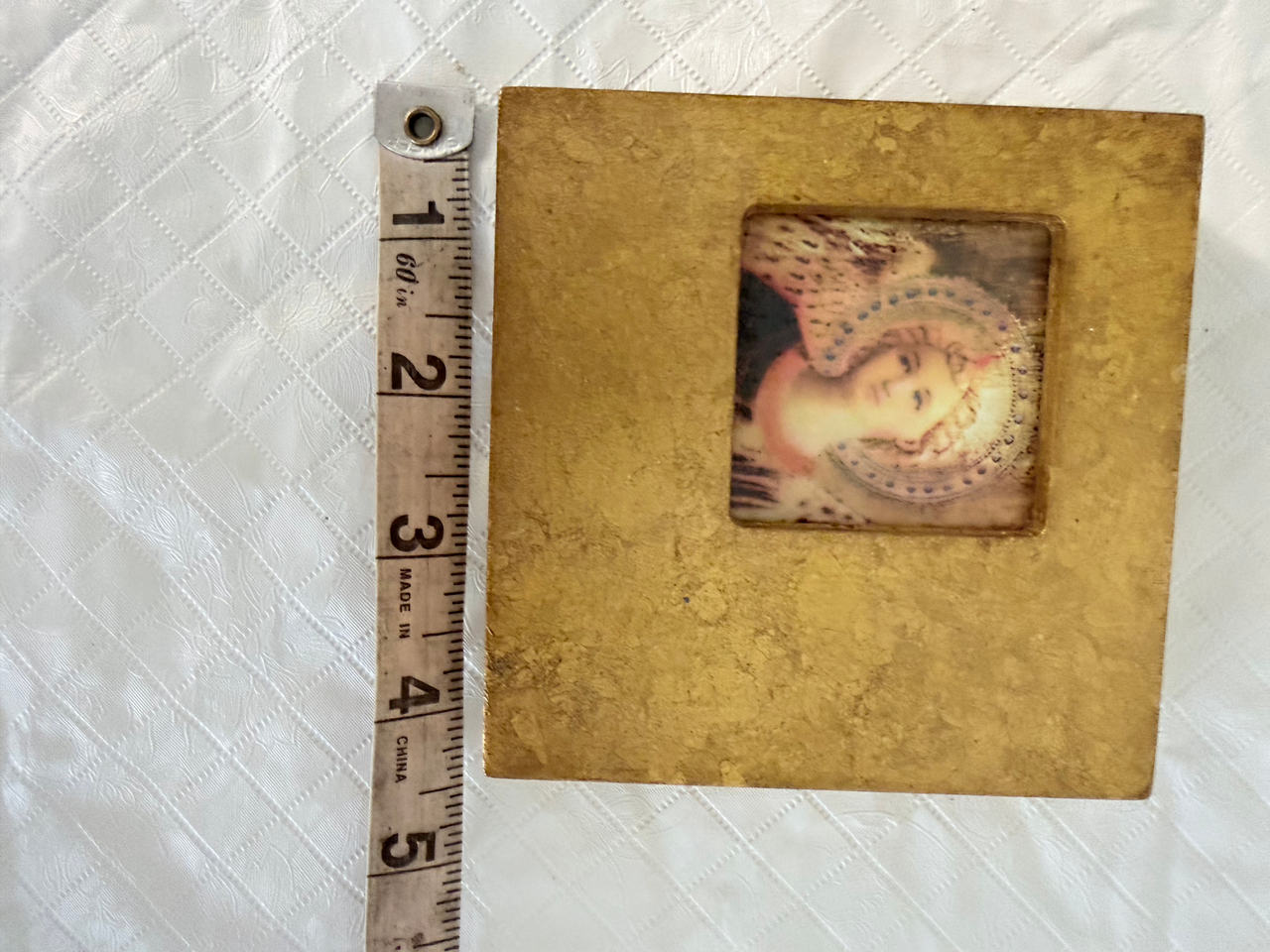Vintage Florentine Gold Leaf Angel Wood Plaque