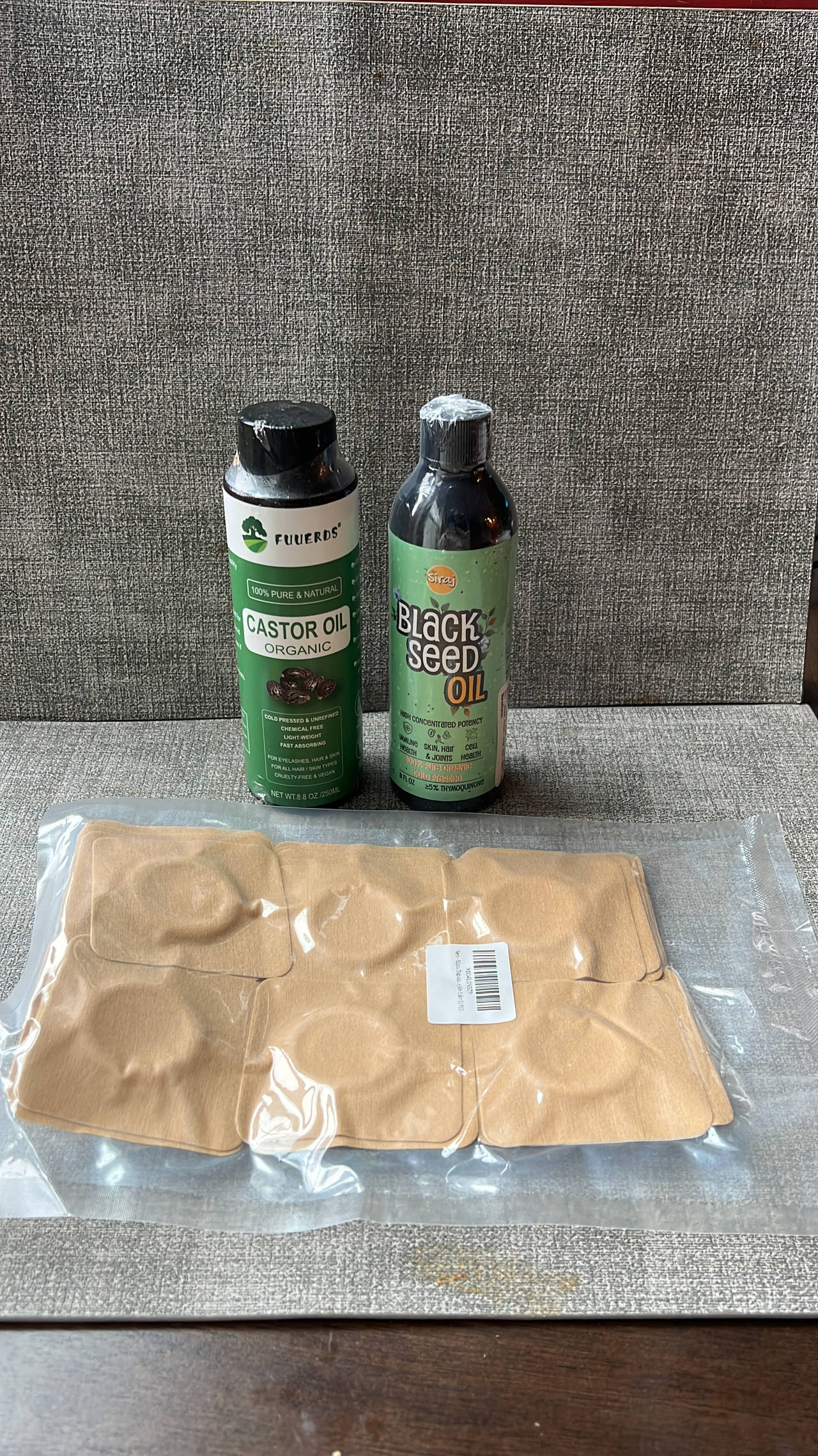 Organic Castor Oil and Black Seed Oil (cold pressed) Wellness Set