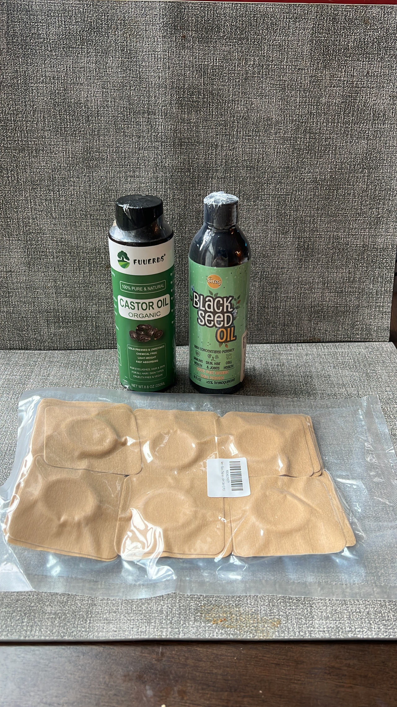 Organic Castor Oil and Black Seed Oil (cold pressed) Wellness Set