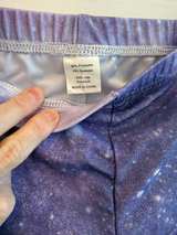 Girls Galaxy Print Gymnastics Leotard and Shorts Set Size 10 - Image 3