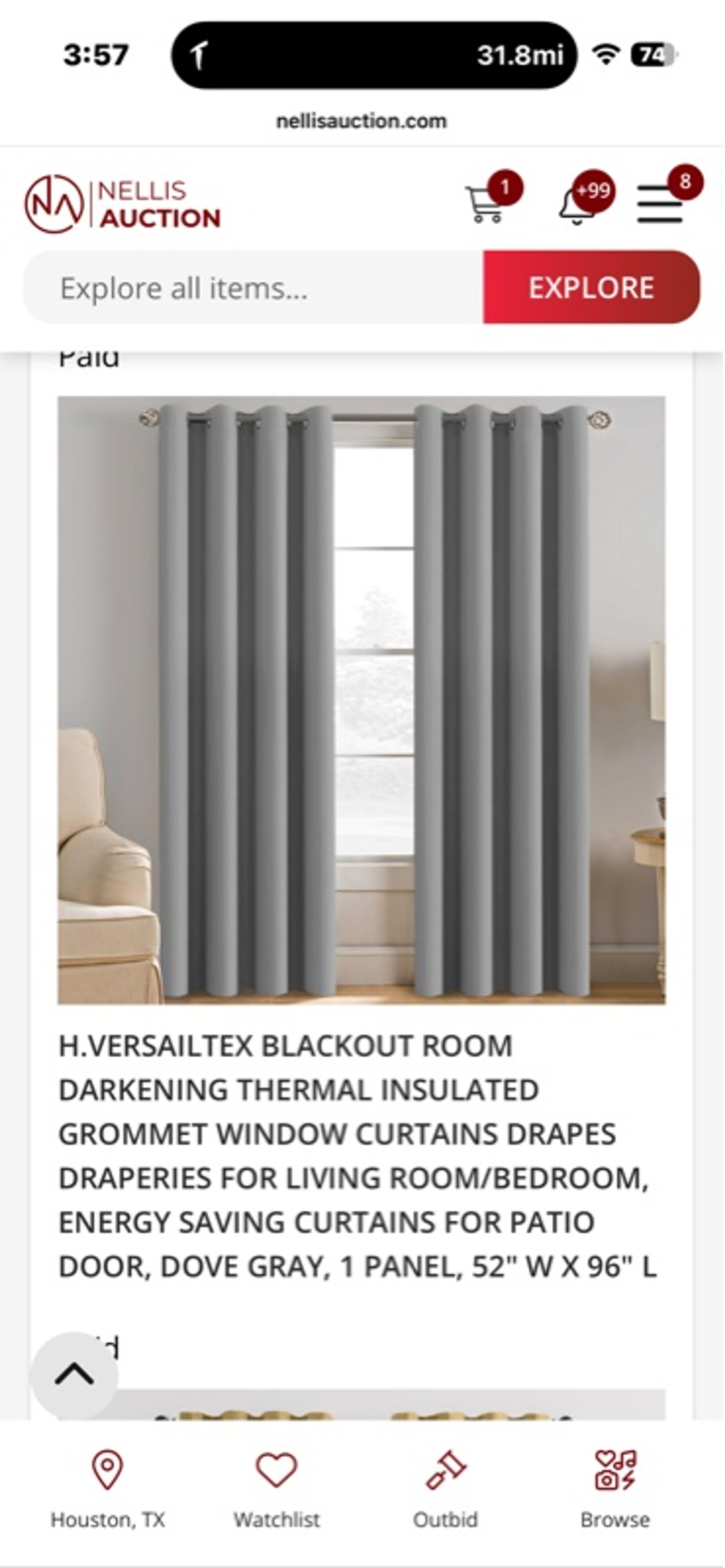 Sun Zero Blackout Grommet Curtain Panels Gray