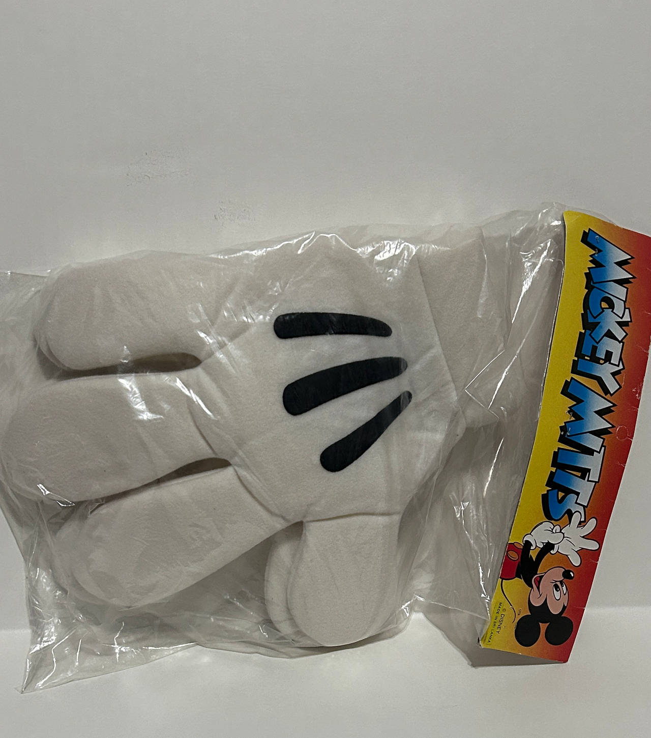 Disney Mickey Mitts Plush Costume Gloves
Vintage sold in the late 80s and 90s