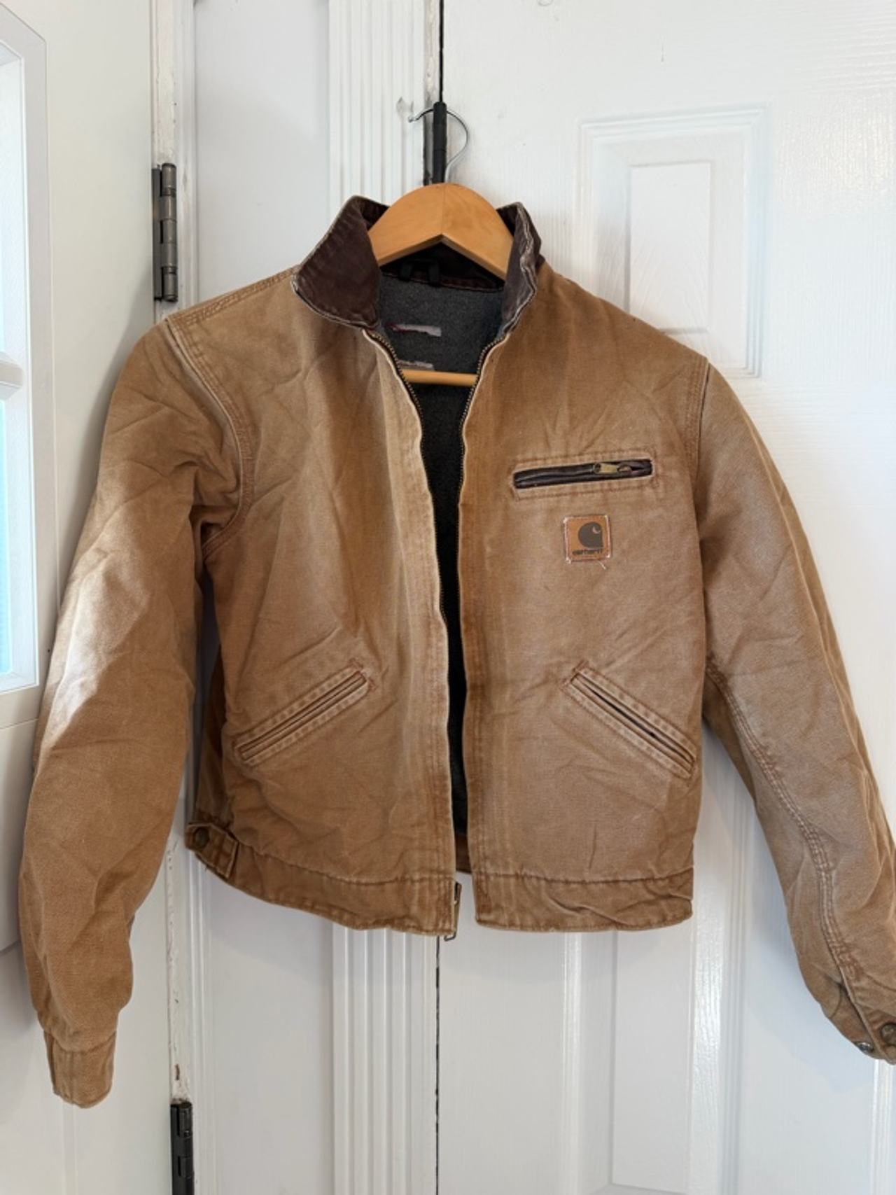 Carhartt Detroit Work Jacket Vintage Brown Kids Children’s 