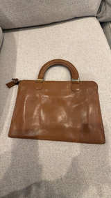 Philippe Vintage 70s 80s Brown Leather Carry-On Handbag Bag - Image 3