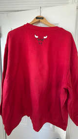 Chicago Bulls Red Crewneck Sweatshirt Ultra Game 3X - Image 3