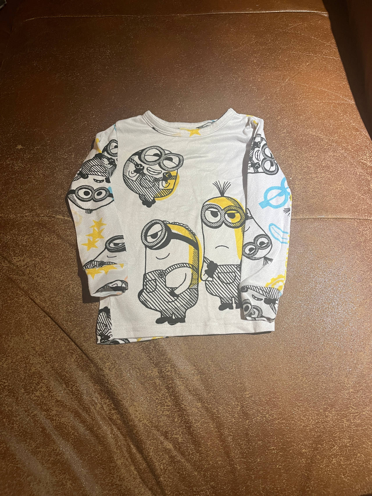 4T Minions Long Sleeve Kids Pajama Shirt