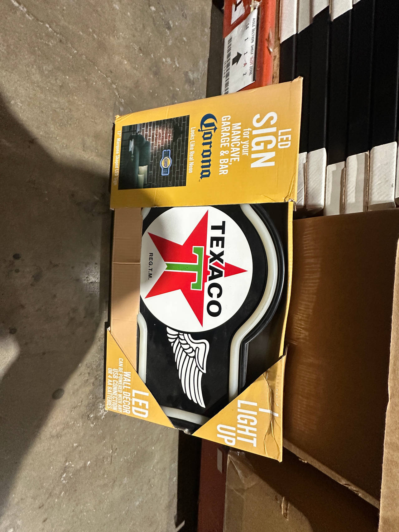 Texaco LED Light Up Wall Decor Sign