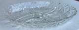 Vintage French Veropa MOLDAVIA 4-part Divided Appetizer Glass Tray Diamond Star - Image 2