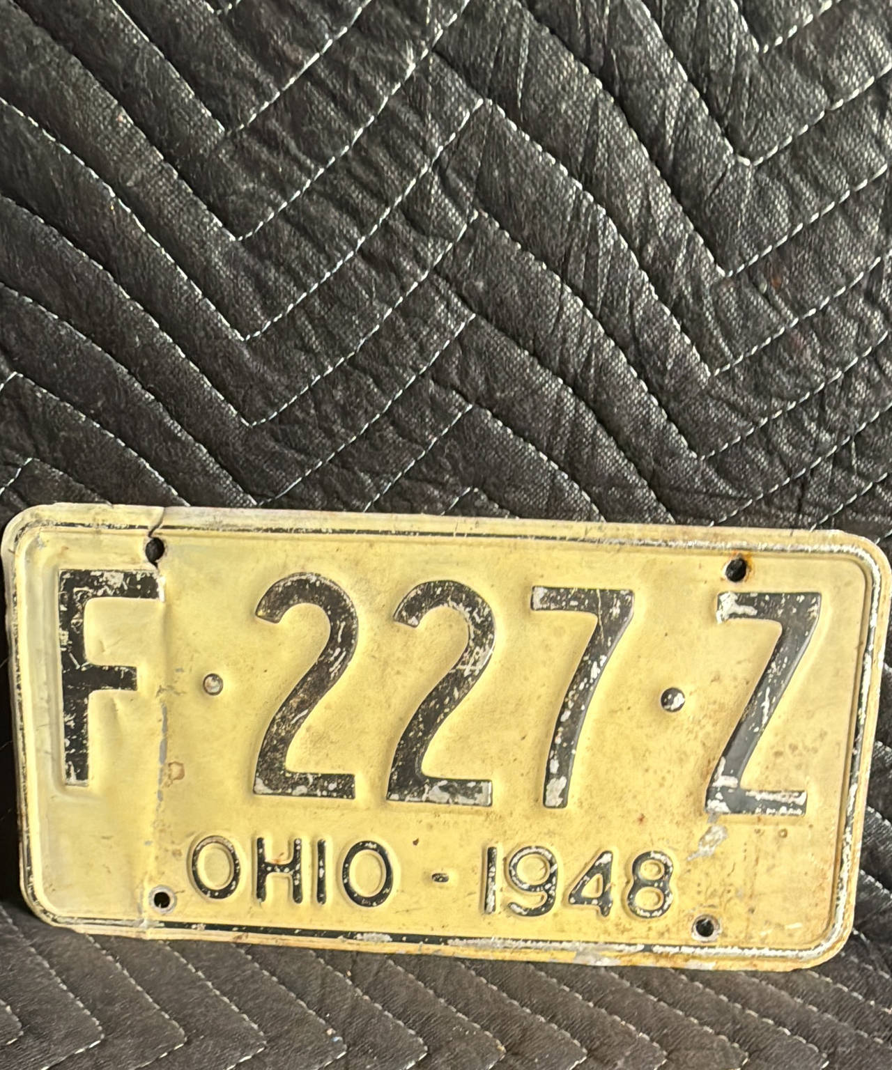 1948 Ohio License Plate