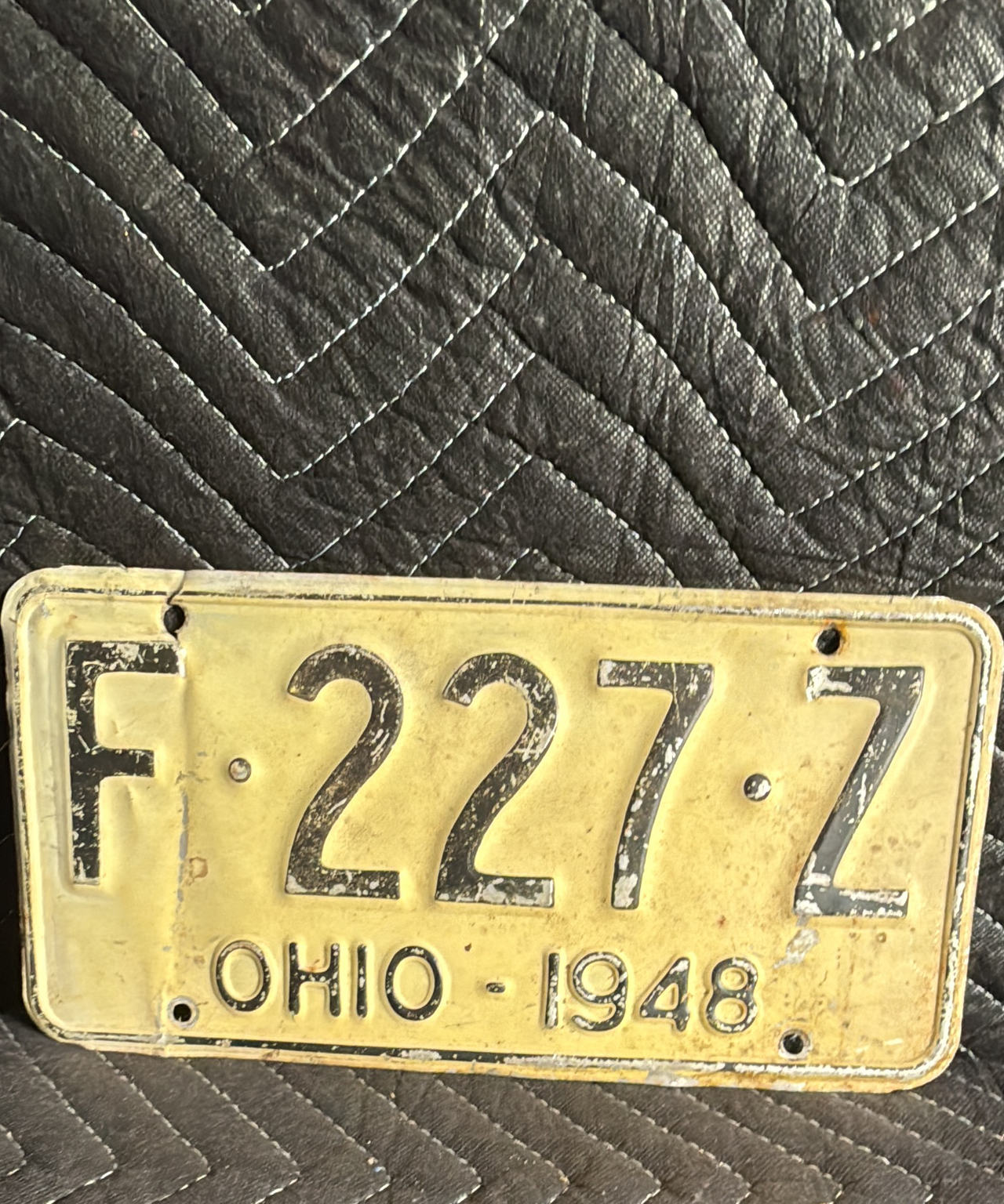 1948 Ohio License Plate