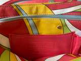 Nordstrom Genuine Leather Pink Satchel Shoulder Bag Colorful Lining - Image 3