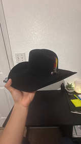 Nice Black Cowboy Hat 6 7/8 - Image 3