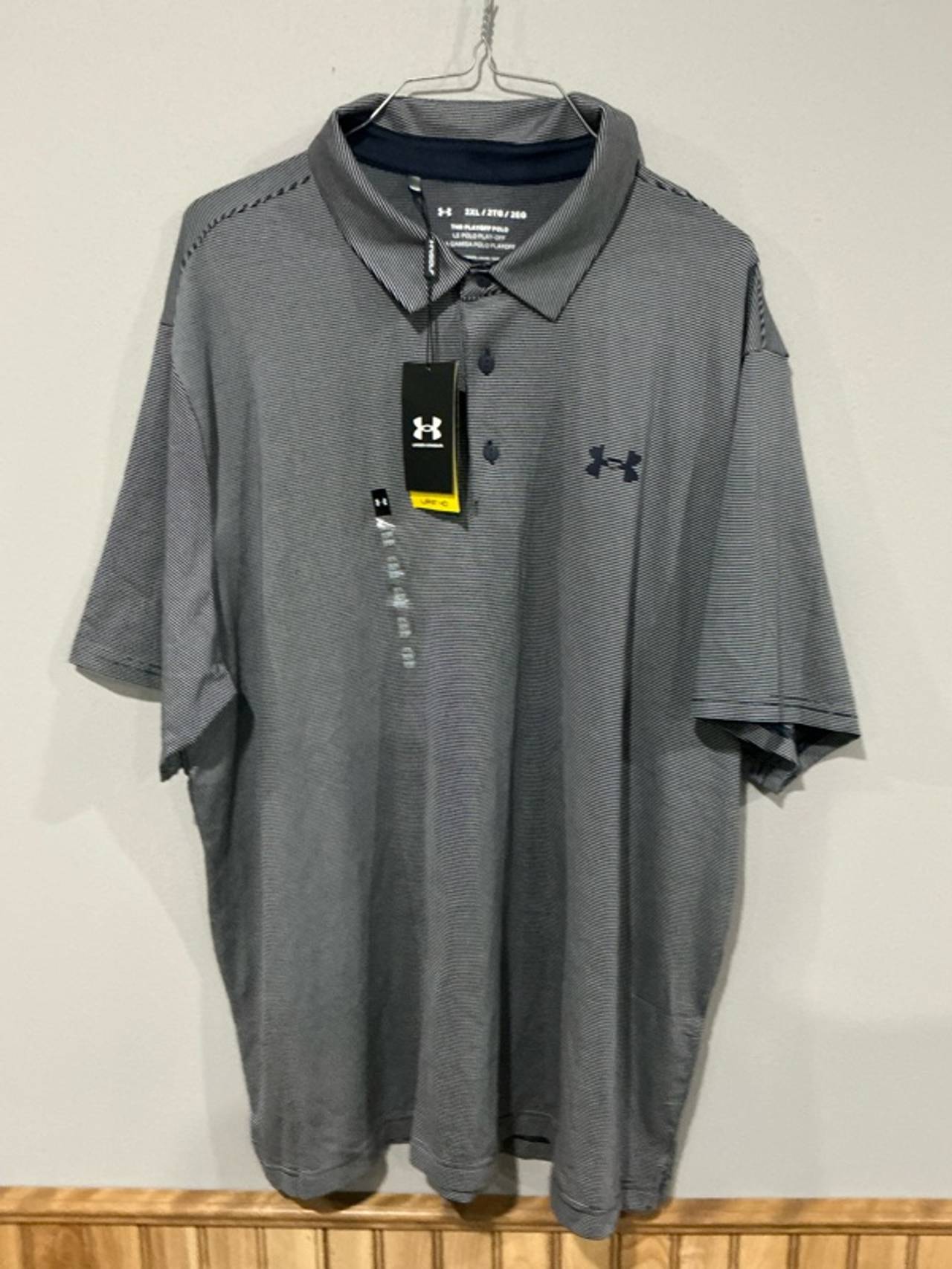 Under Armour Playoff 3.0 DriFIT Stripe Polo Size 2XL