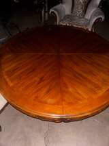 Antique Style Oval Dining Table and Chair Set - Image 3