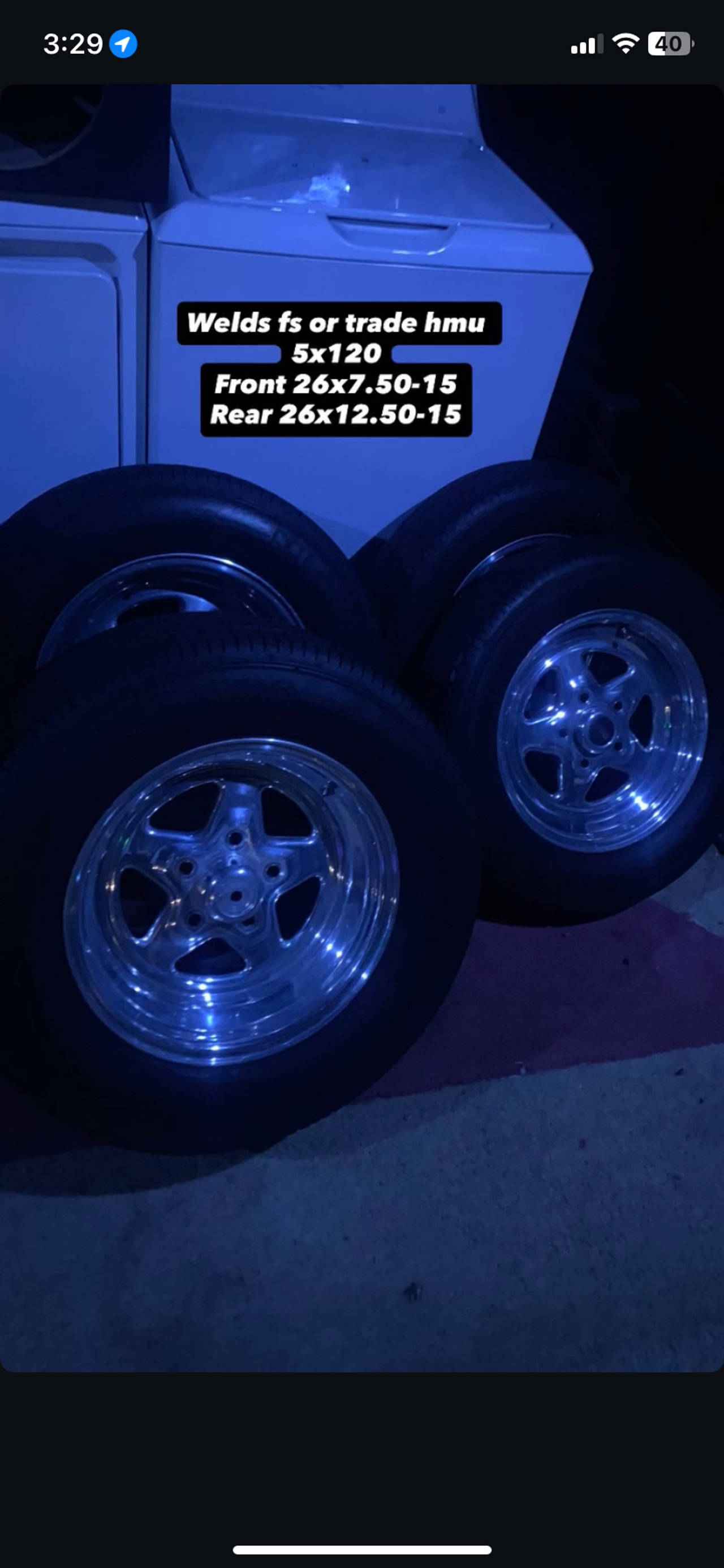 Weld Racing Wheels with Tires