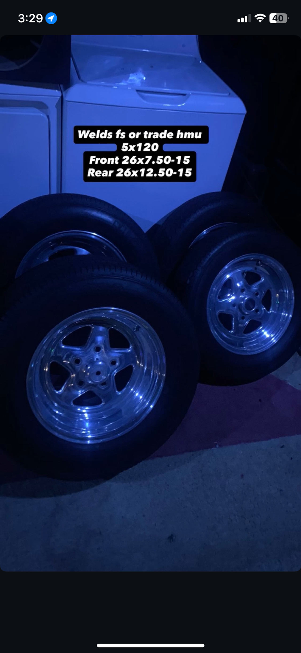 Weld Racing Wheels with Tires