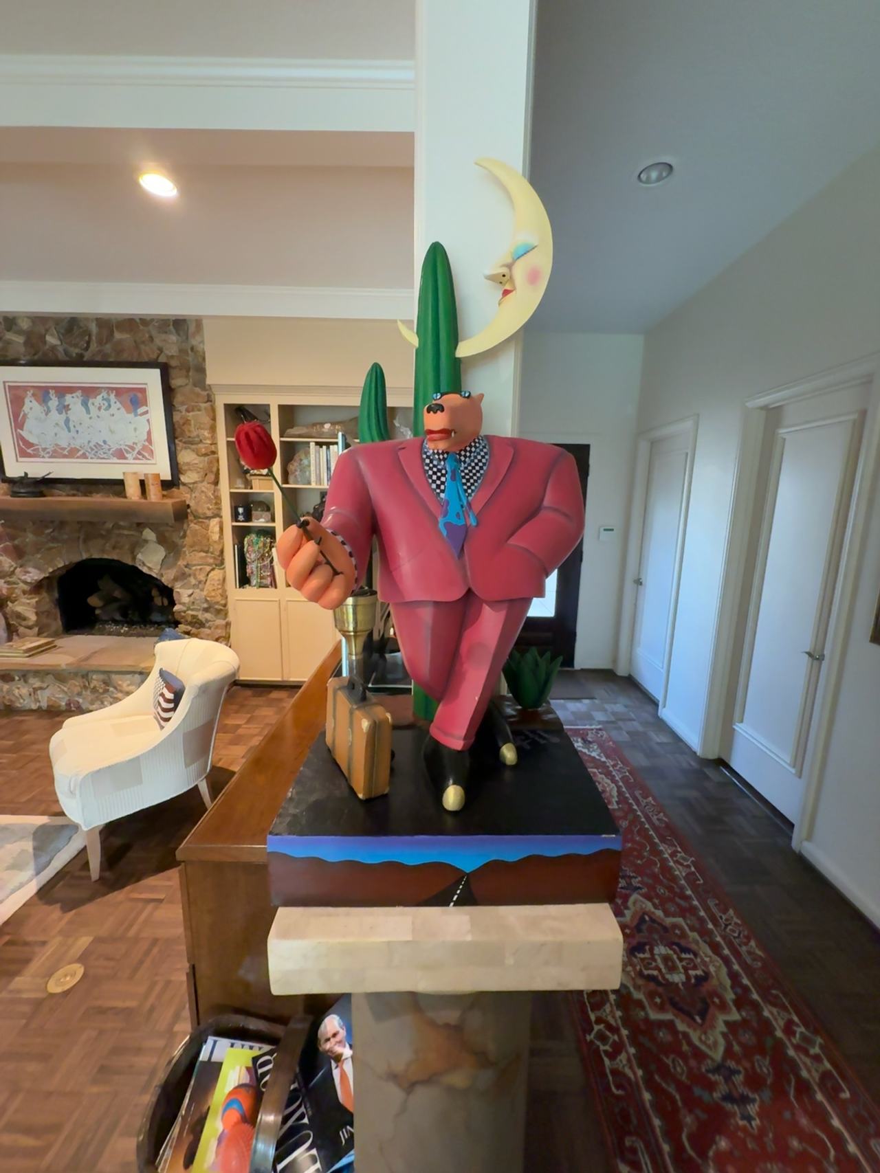 Markus Pierson On the Road to Her Resin Sculpture (1990)