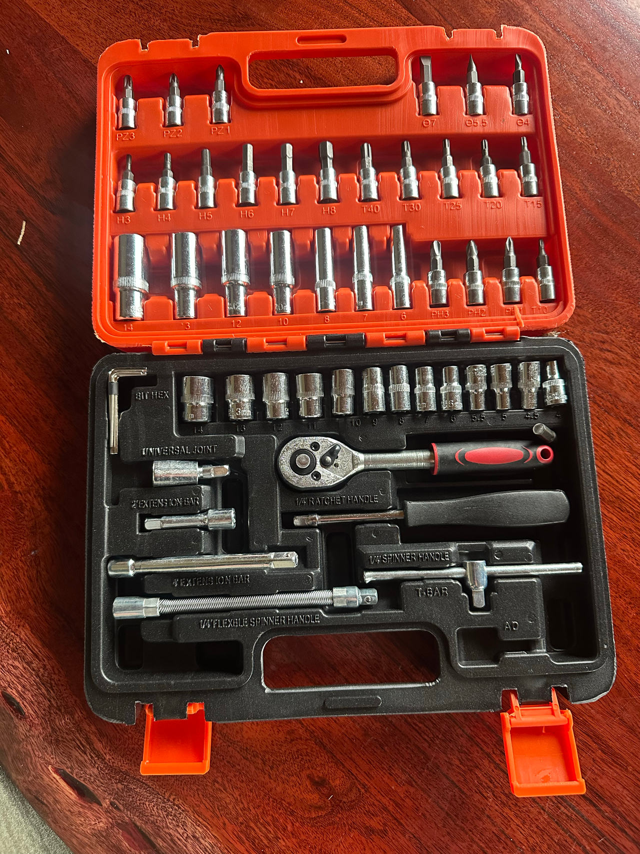 46-Piece 1/4-Inch Drive Socket Set