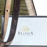 Rare Brahmin Croc Embossed Green Brown  Leather Shoulder Bag - Image 2