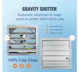 VEVOR 24-inch Shutter Exhaust Fan Aluminum - Image 5