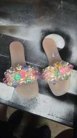 Beaded Jelly Slide Sandals - Image 2