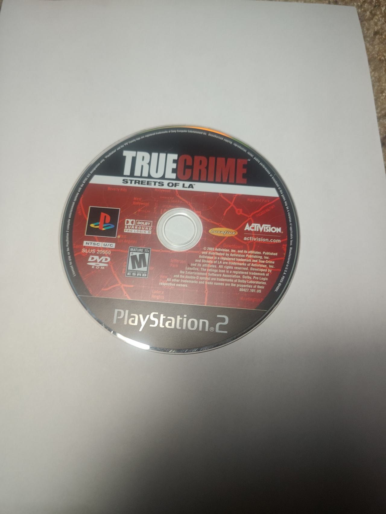 True Crime: Streets of LA (PlayStation 2)