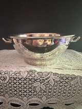 Vintage Silver Plated Footed Serving Bowl with Handles - Image 5