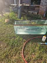 Glass Aquarium Tank with Wood Trim - Image 2