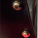 Louis Vuitton City Steamer MM Studded Black Leather Top Handle Crossbody Bag - Image 2