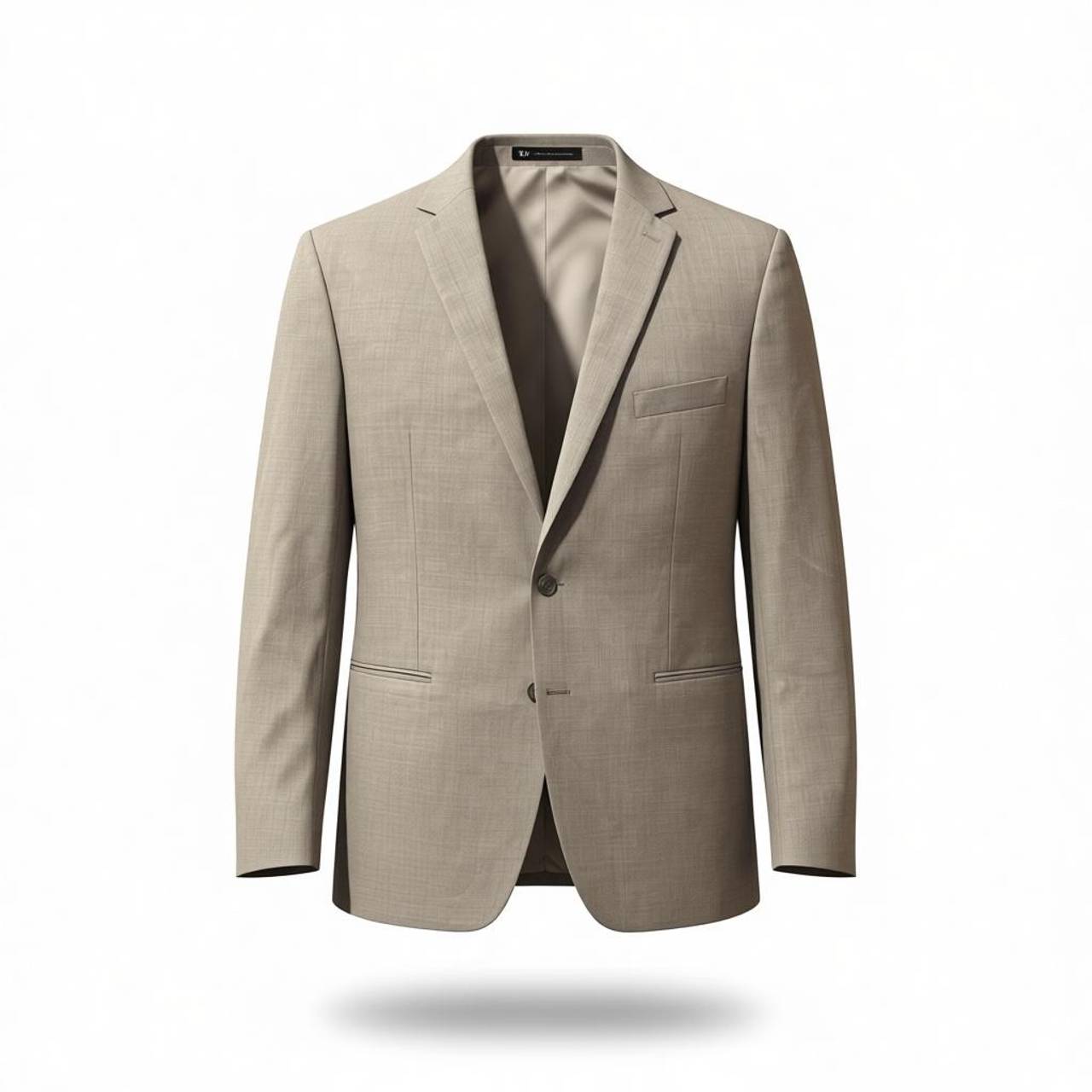 Men's Tan Two-Button Blazer