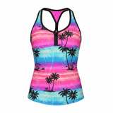 Gerry’s  Girls Tropical Sunset Tankini Swimsuit Set - Image 2