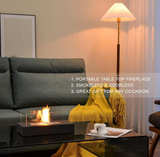 Table Top 150ml Rectangle Stainless Steel Tabletop Fireplace Windproof Four Side - Image 8