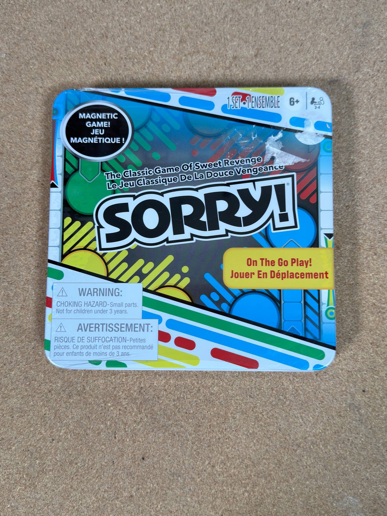 Sorry! Magnetic Travel Game Tin